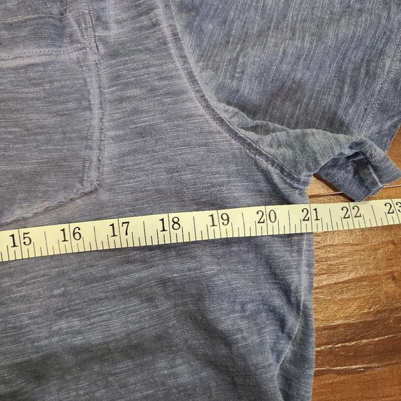 Rock & Republic Polo Mens Large Golf Shirt Short Sleeve Blue Pocket Casual Tee - Picture 7 of 8